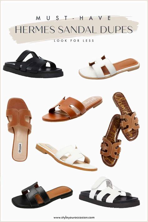 black hermes sandal dupe|hermes dupe sandals primark.